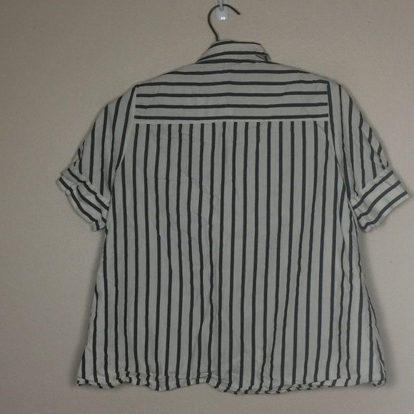 ZARA Trafaluc Collection Striped Button-Up Shirt S - Picture 4 of 10